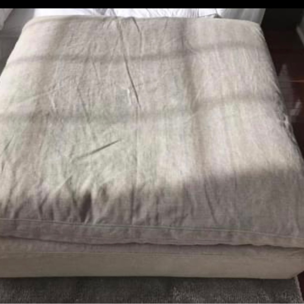 Restoration Hardware Cloud Luxe Ottoman Slipcover